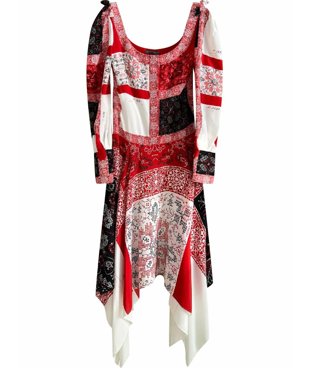 ALEXANDER MCQUEEN Розовое шелковое повседневное платье, фото 1