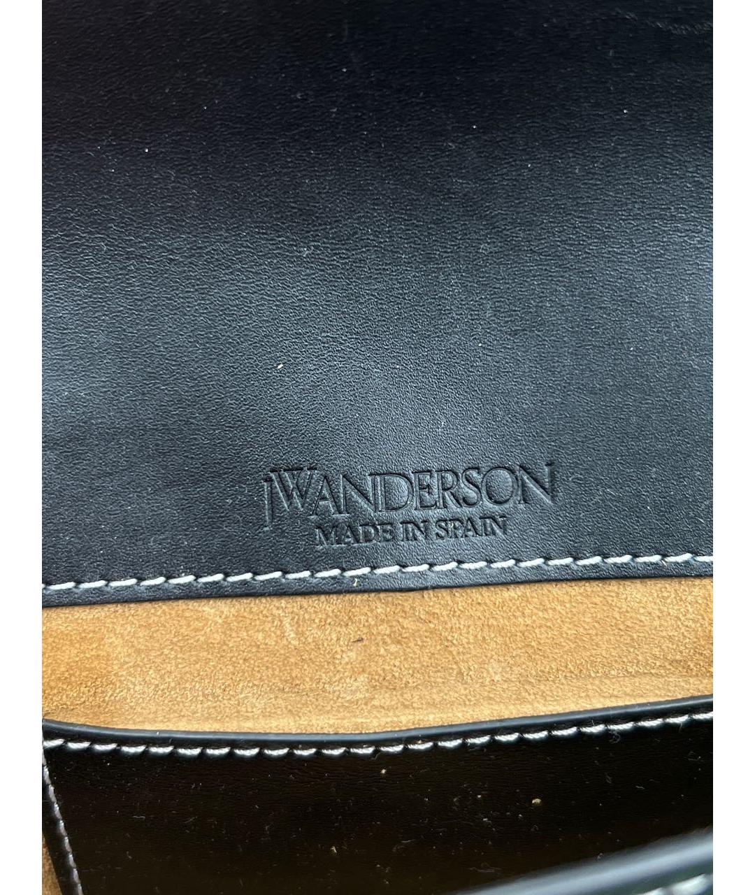 J.W.ANDERSON Черная кожаная сумка через плечо, фото 7