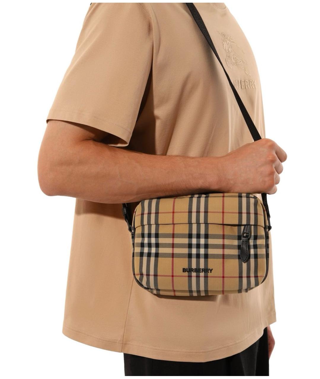 BURBERRY Мульти тканевая сумка на плечо, фото 6