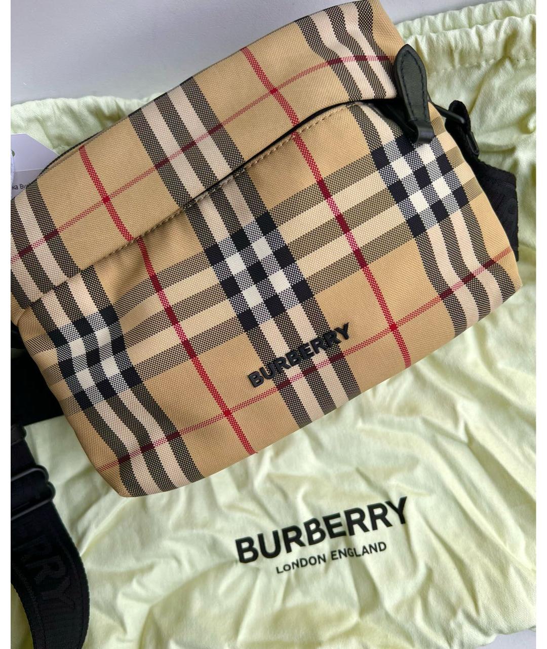 BURBERRY Мульти тканевая сумка на плечо, фото 8
