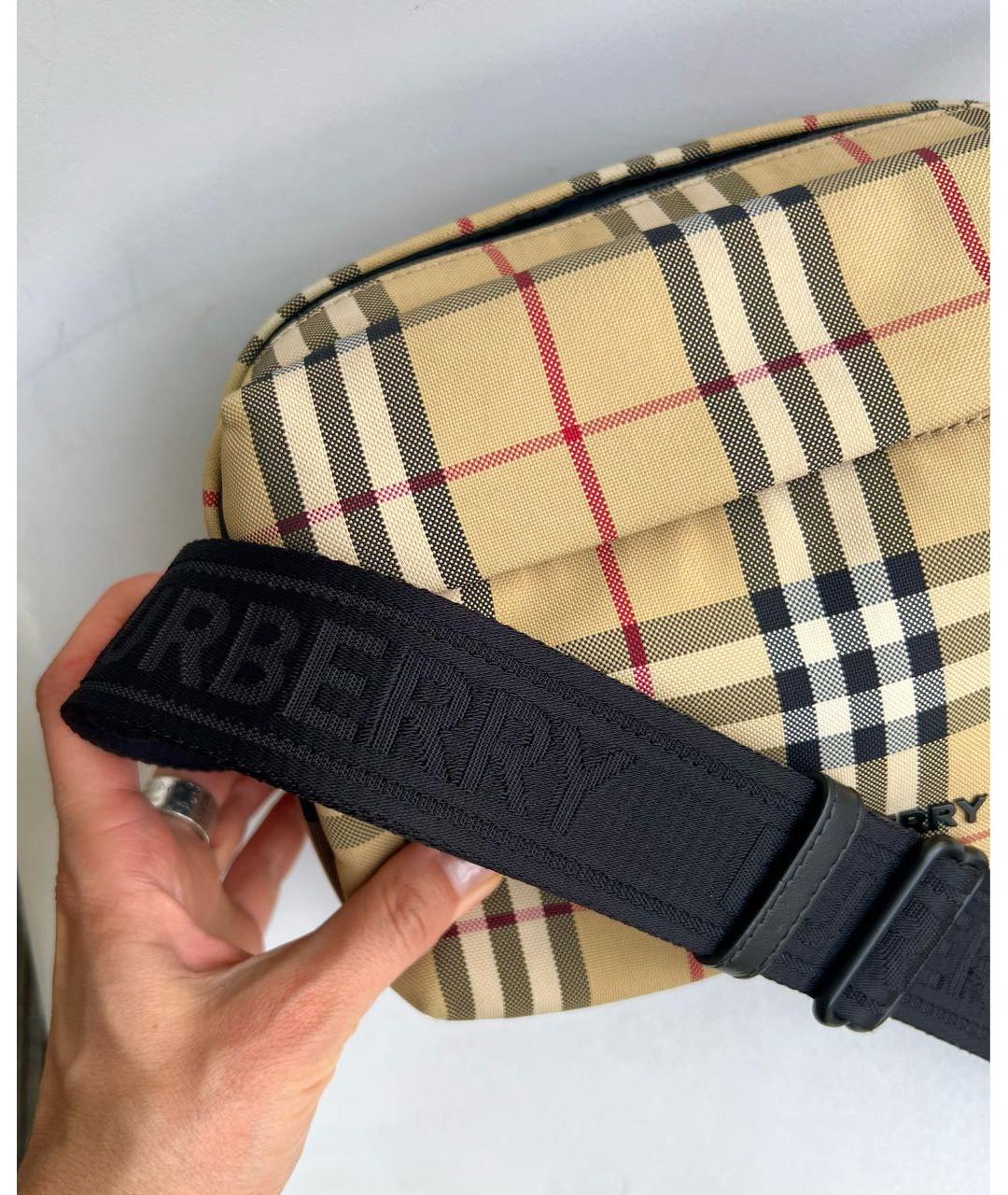 BURBERRY Мульти тканевая сумка на плечо, фото 4