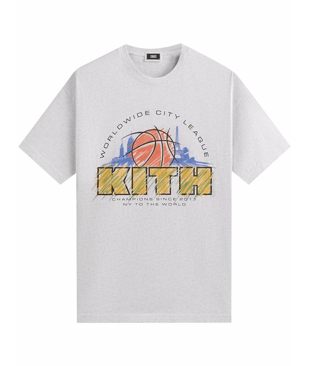 KITH Серая хлопковая футболка, фото 1