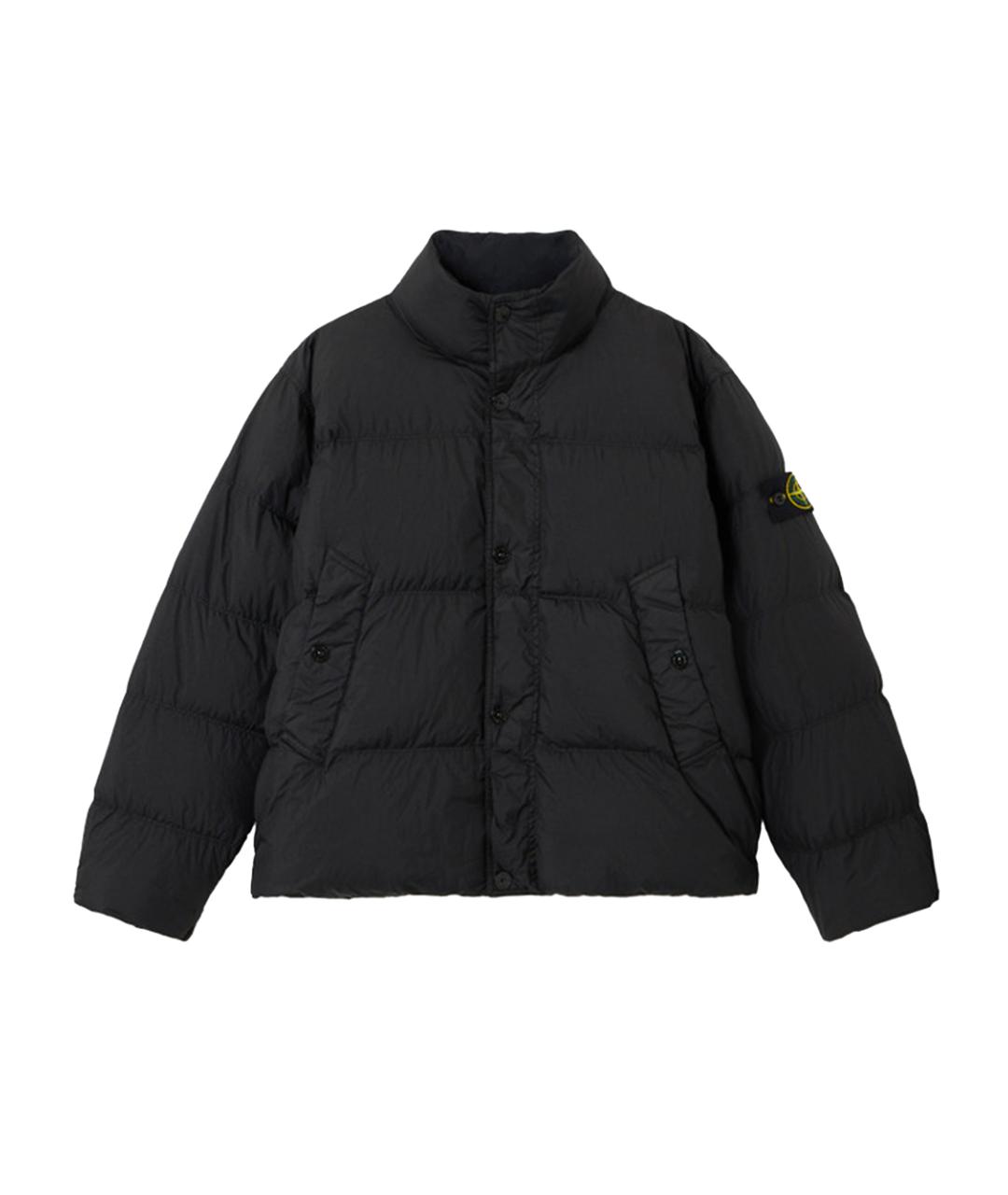 STONE ISLAND Антрацитовая полиамидовая куртка, фото 1