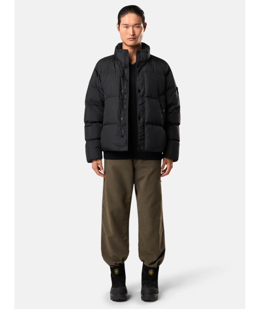 STONE ISLAND Антрацитовая полиамидовая куртка, фото 2