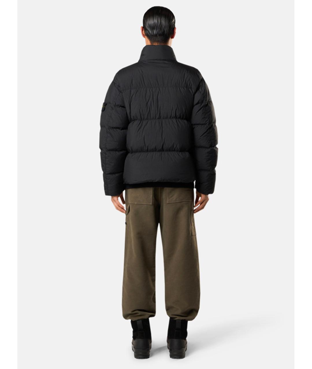 STONE ISLAND Антрацитовая полиамидовая куртка, фото 4