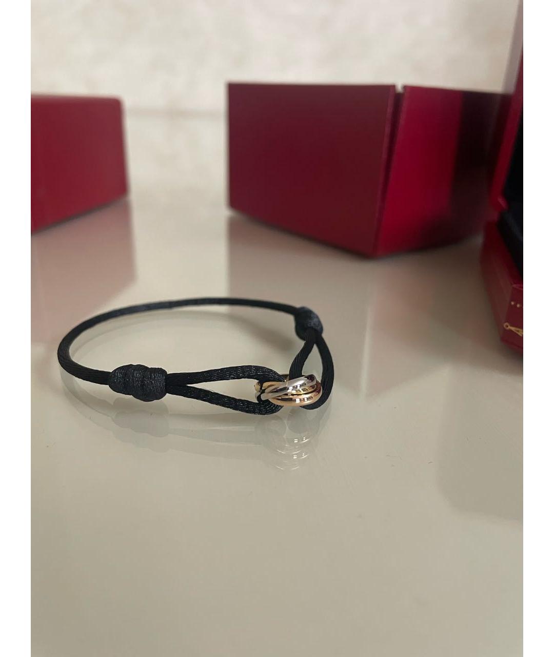 CARTIER Черный браслет из белого золота, фото 3