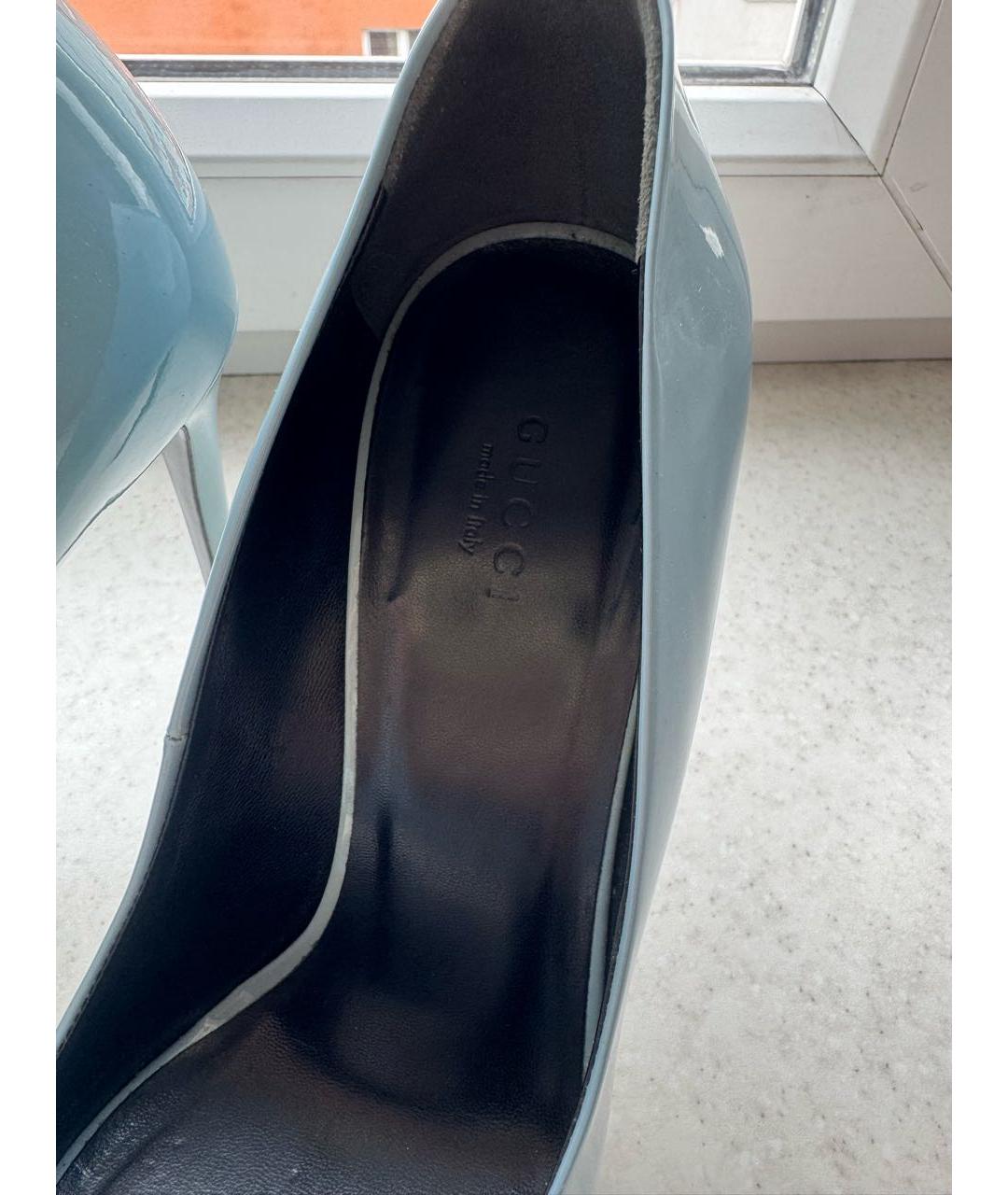 GUCCI Голубые туфли, фото 3