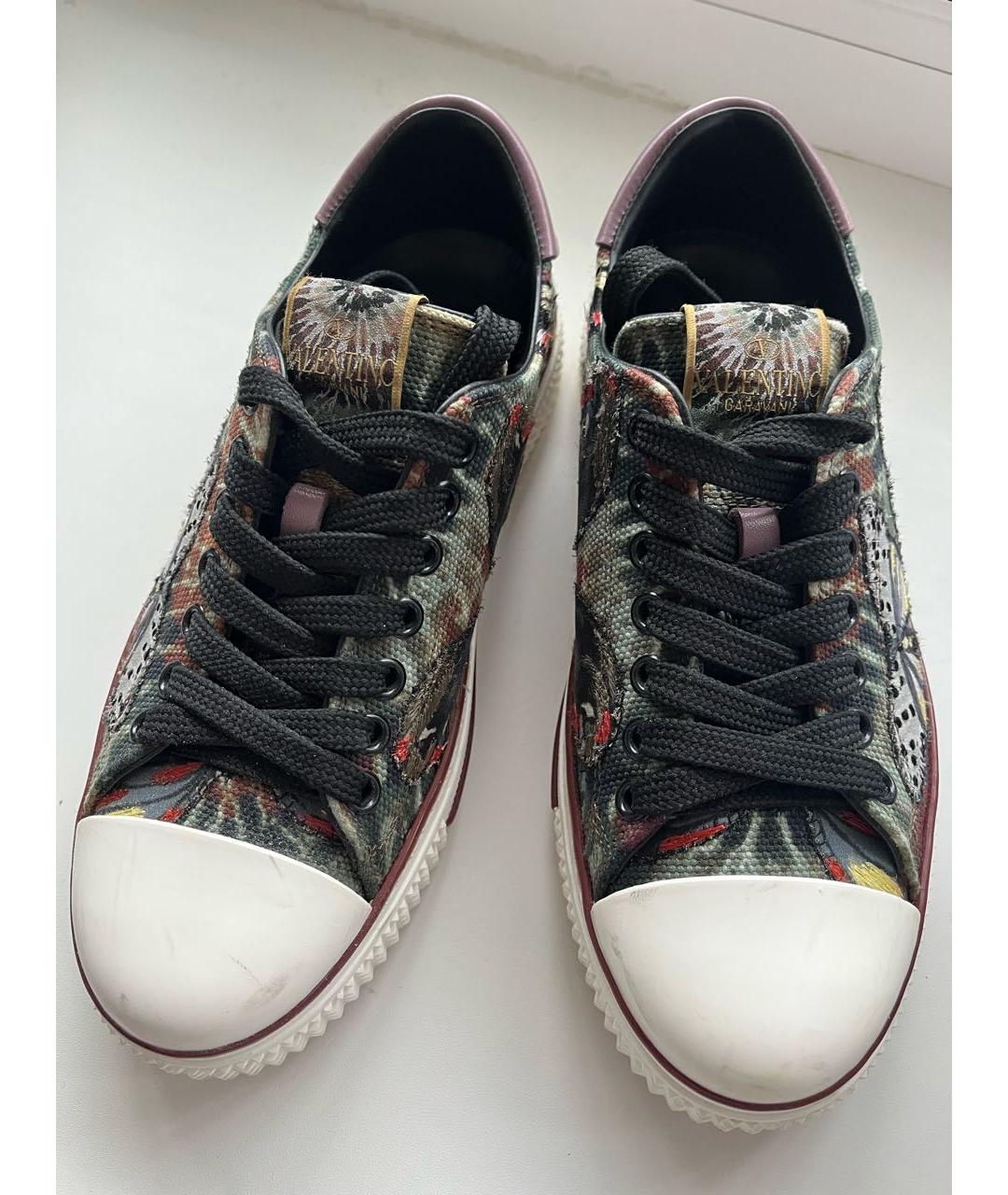 VALENTINO Мульти текстильные кеды, фото 3