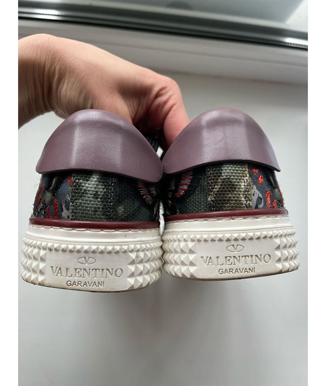 VALENTINO Мульти текстильные кеды, фото 4