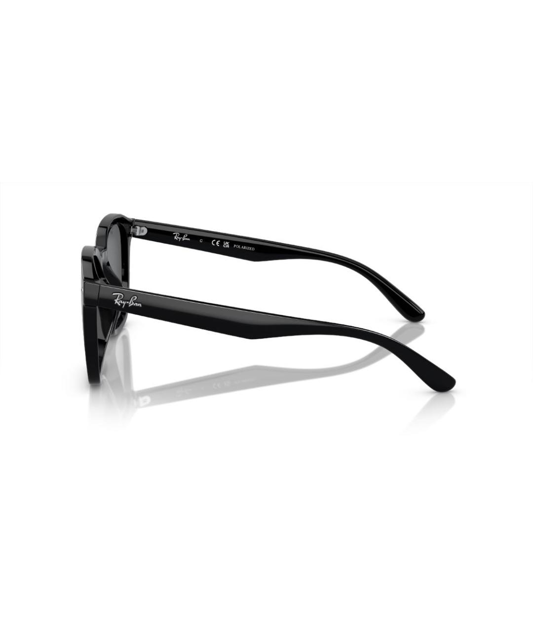 RAY BAN Черные пластиковые солнцезащитные очки, фото 3