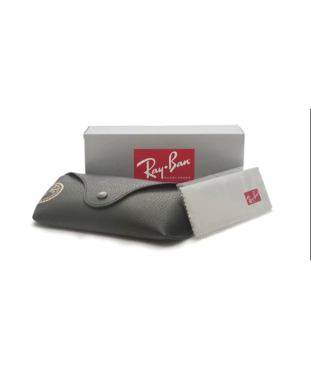 RAY BAN Черные пластиковые солнцезащитные очки, фото 5