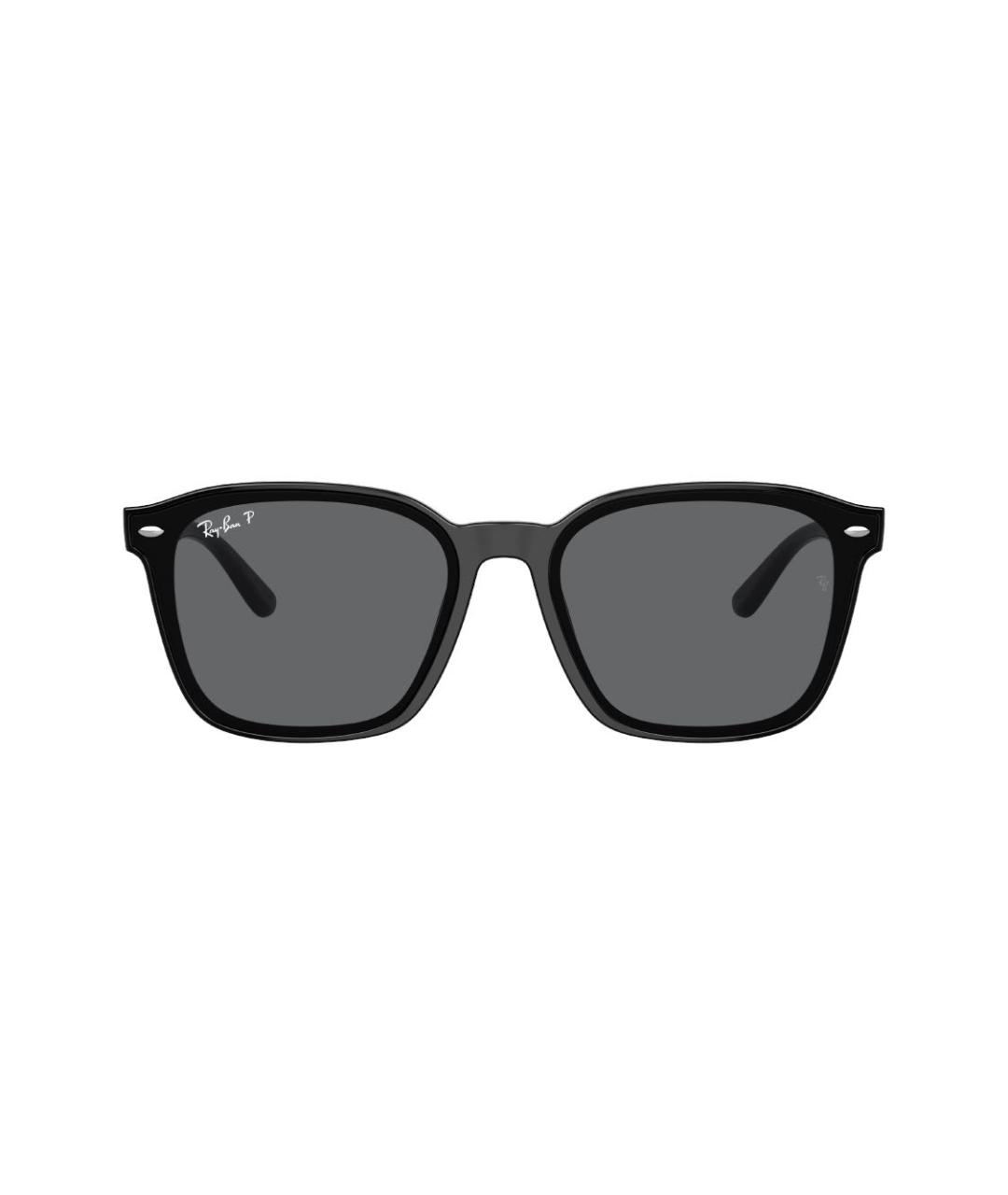 RAY BAN Черные пластиковые солнцезащитные очки, фото 7