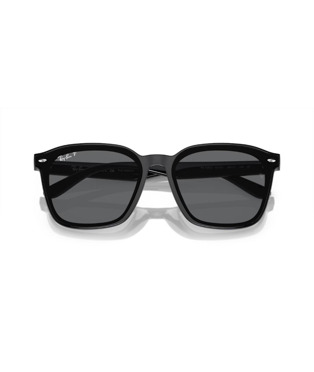 RAY BAN Черные пластиковые солнцезащитные очки, фото 4