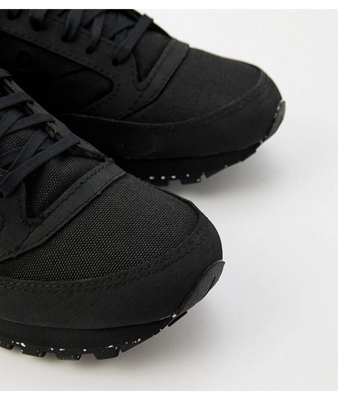 SAUCONY Черные кожаные низкие кроссовки / кеды, фото 8