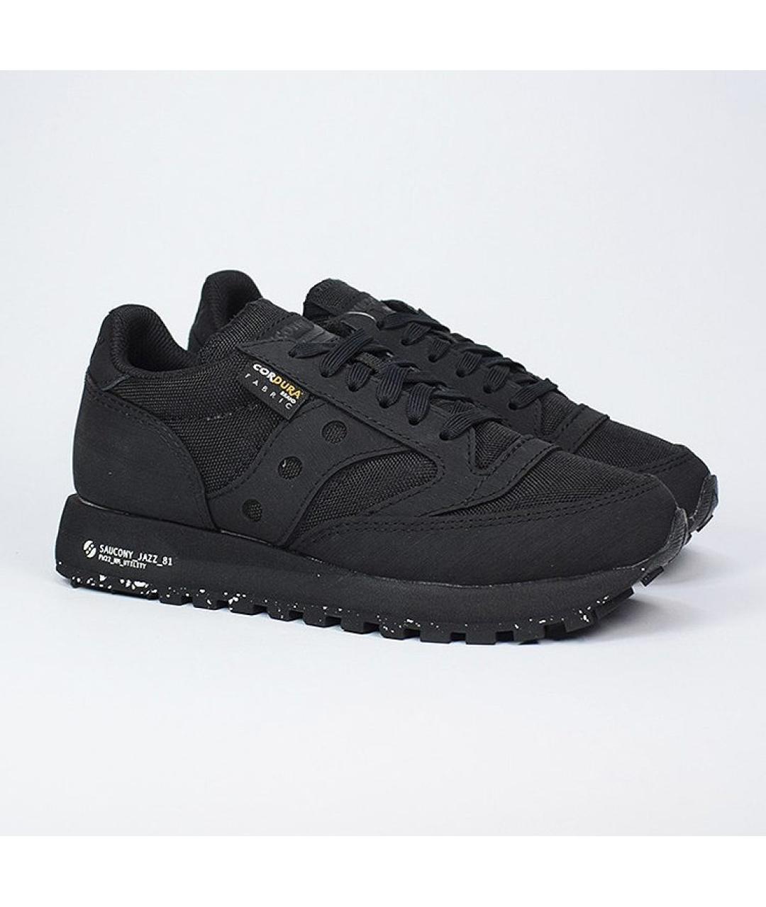 SAUCONY Черные кожаные низкие кроссовки / кеды, фото 3