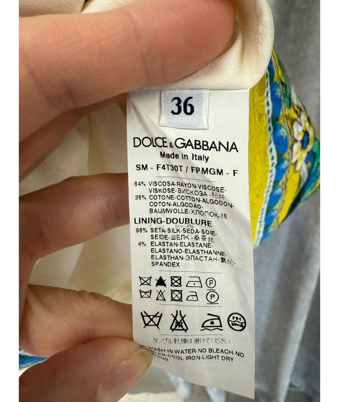 DOLCE&GABBANA Мульти юбка мини, фото 5