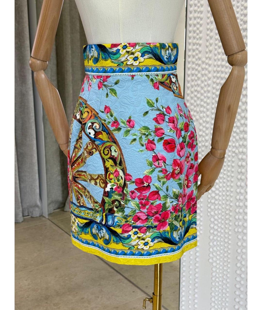 DOLCE&GABBANA Мульти юбка мини, фото 2