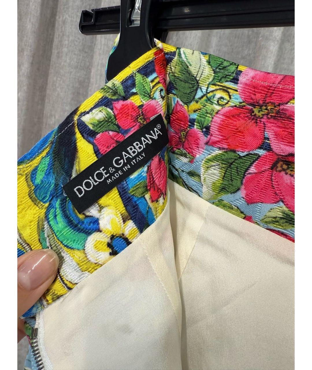 DOLCE&GABBANA Мульти юбка мини, фото 4