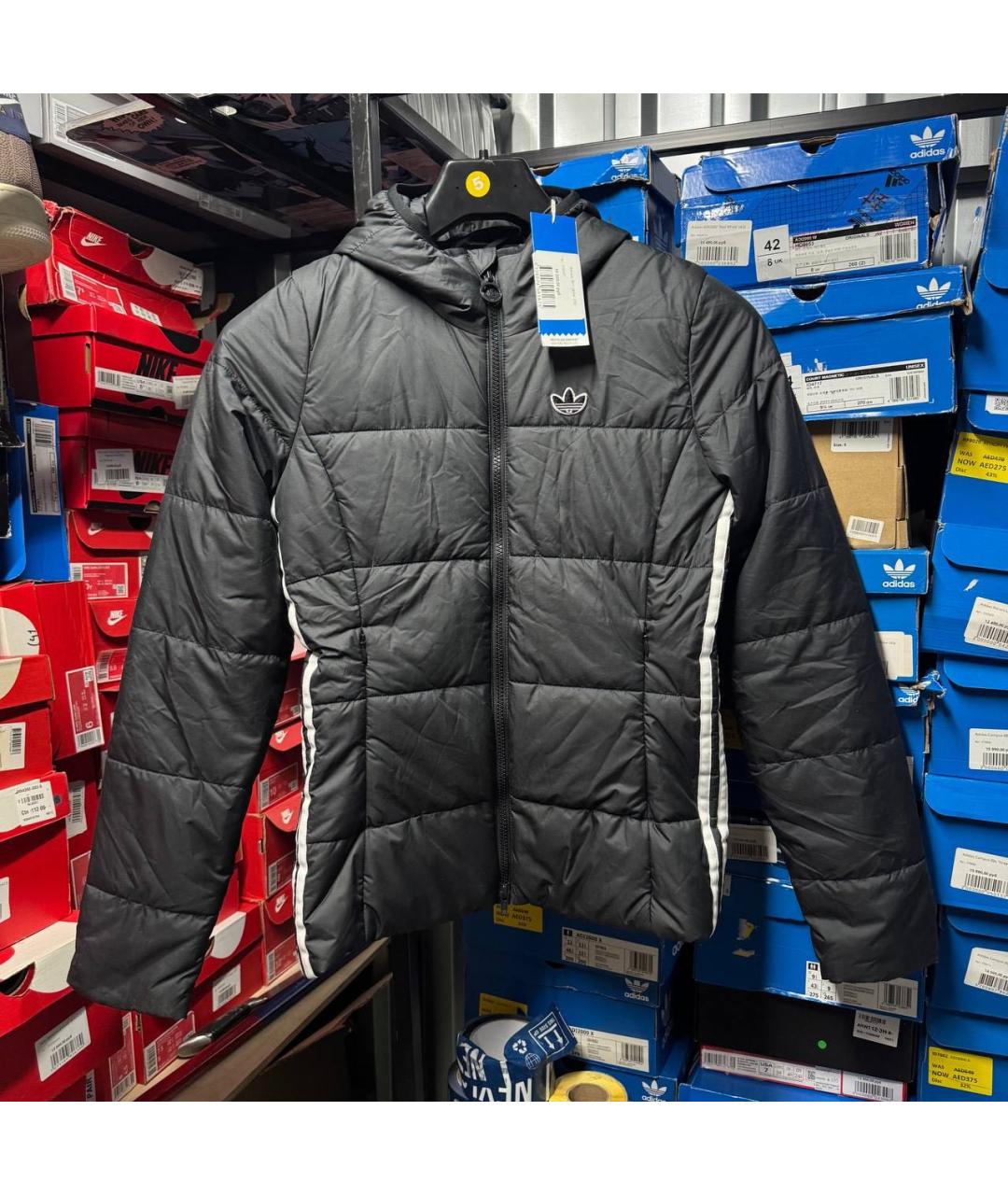 ADIDAS Черный пуховик, фото 8