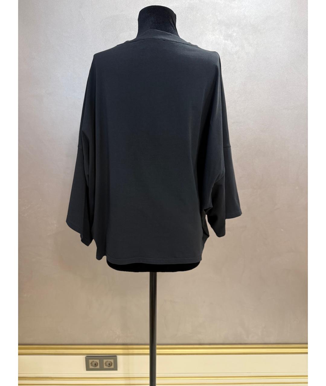 ALEXANDRE VAUTHIER Черная хлопковая футболка, фото 7