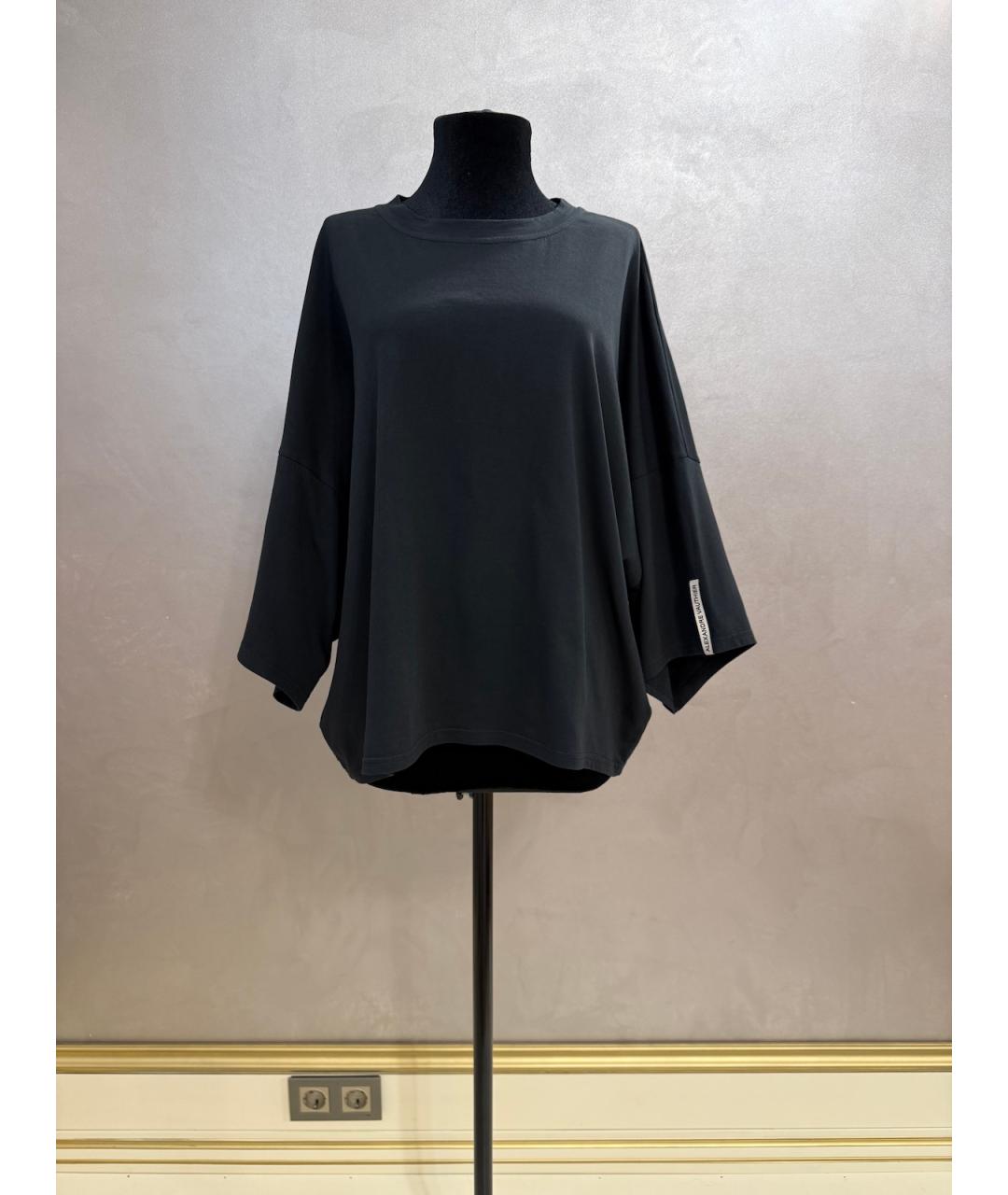 ALEXANDRE VAUTHIER Черная хлопковая футболка, фото 8