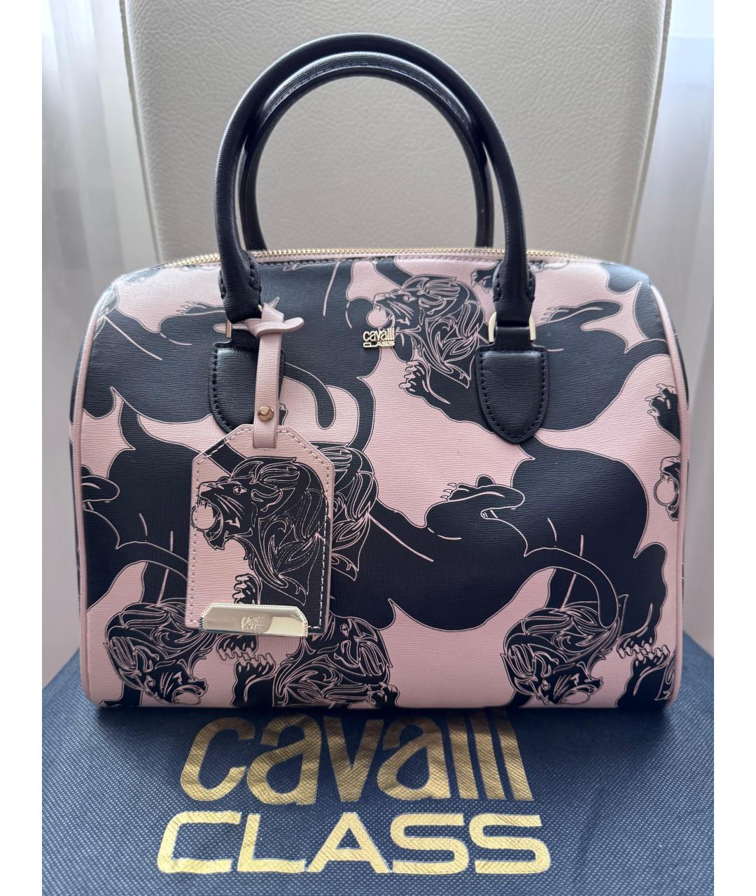 CAVALLI CLASS Кожаная сумка с короткими ручками, фото 7