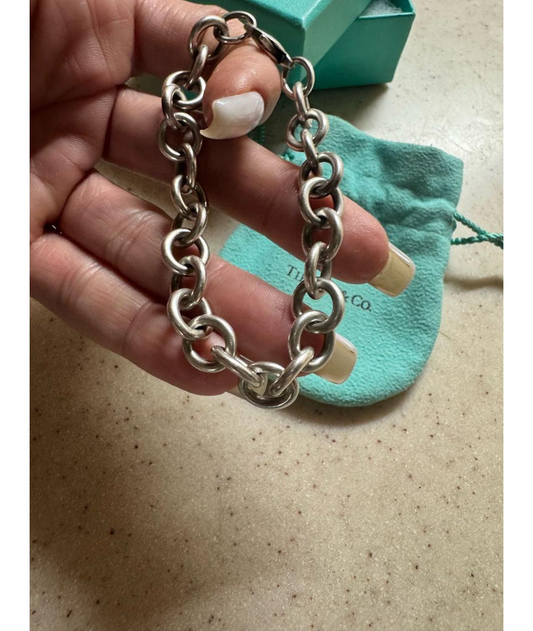TIFFANY&CO Серебрянный серебряный браслет, фото 5