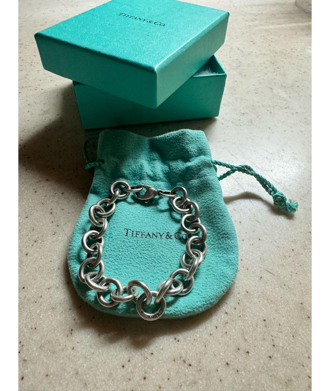 TIFFANY&CO Серебрянный серебряный браслет, фото 6