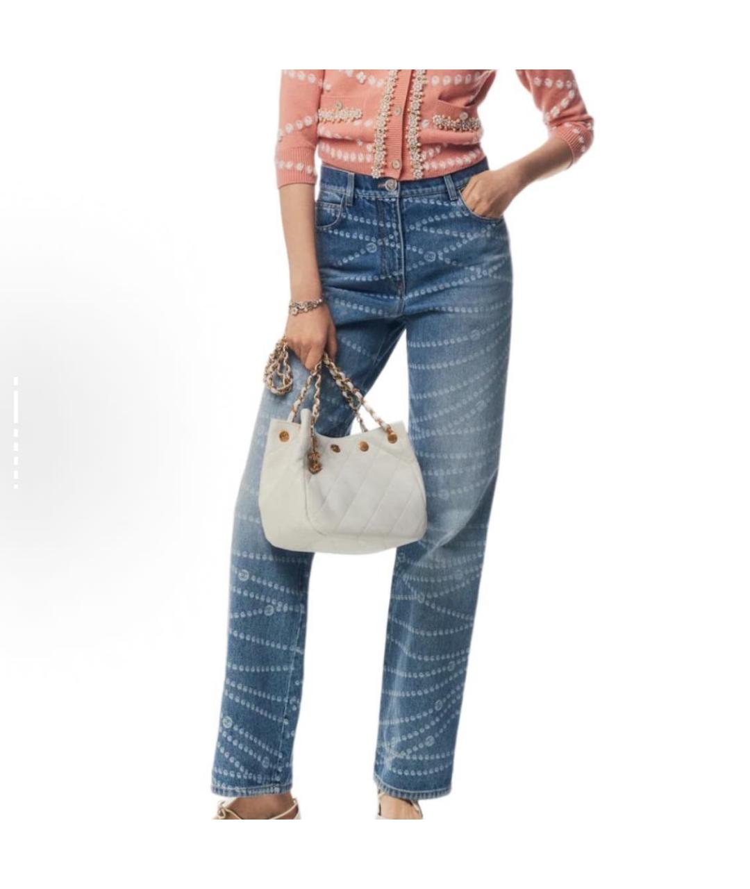 CHANEL Синие прямые джинсы, фото 6