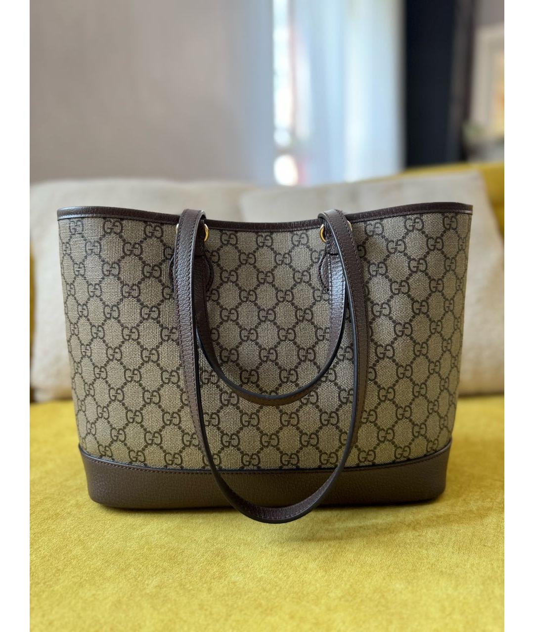 GUCCI Бежевая сумка тоут, фото 3