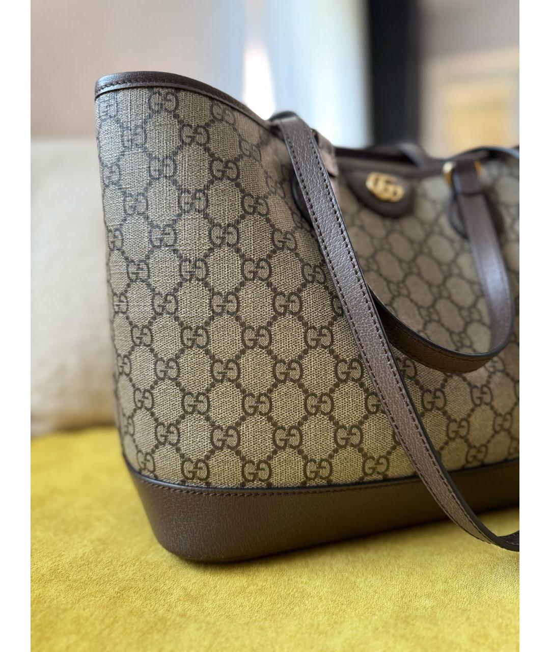 GUCCI Бежевая сумка тоут, фото 2