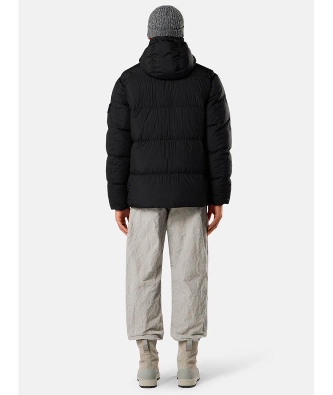 STONE ISLAND Черная полиамидовая куртка, фото 4