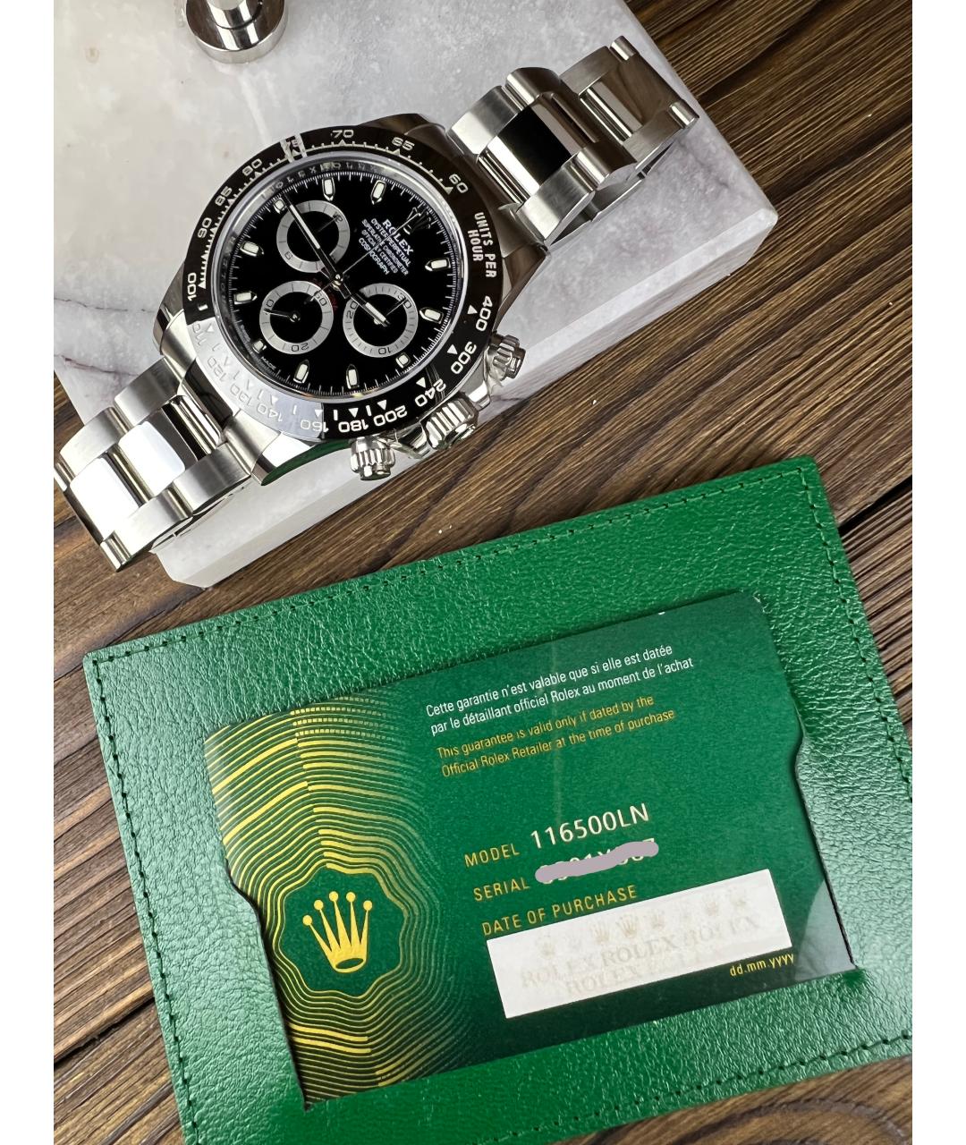 ROLEX Черные часы, фото 2