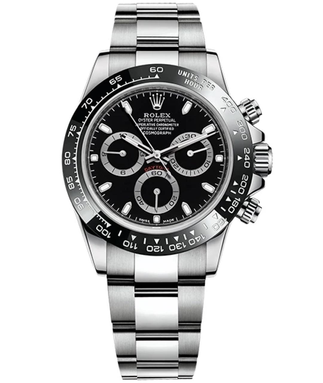 ROLEX Черные часы, фото 1