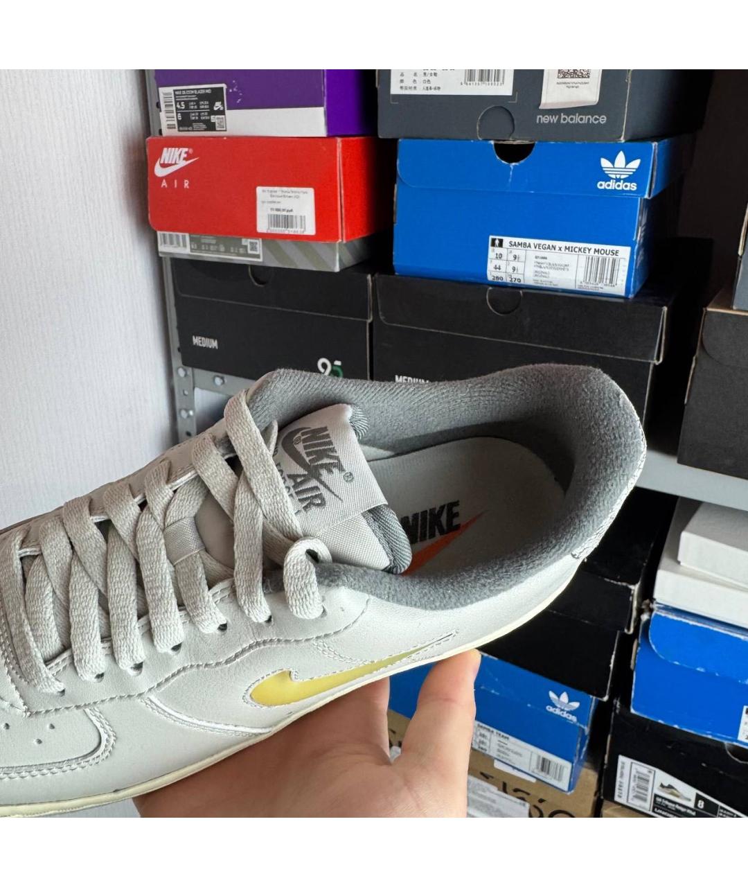 NIKE Серые низкие кроссовки / кеды, фото 6