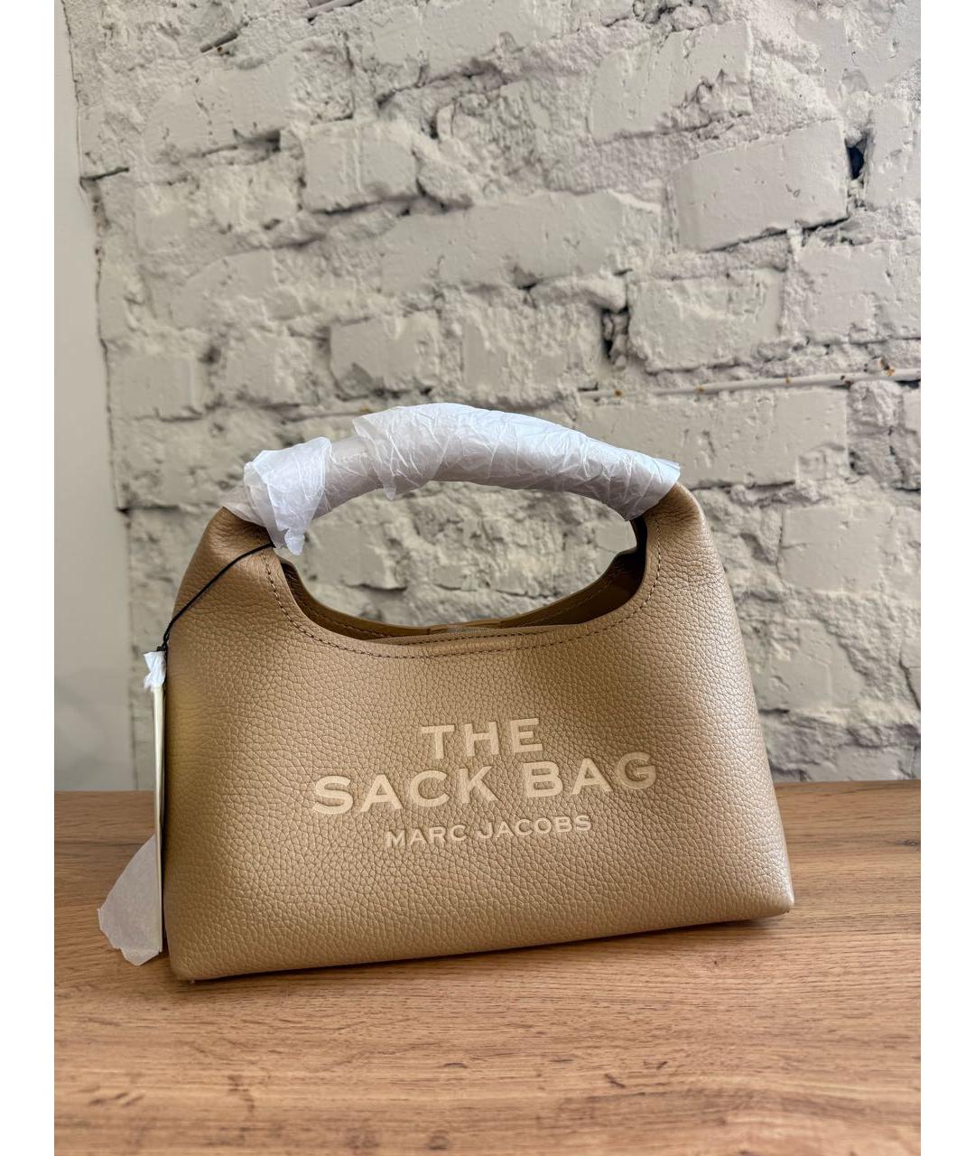 MARC JACOBS Бежевая кожаная сумка с короткими ручками, фото 2