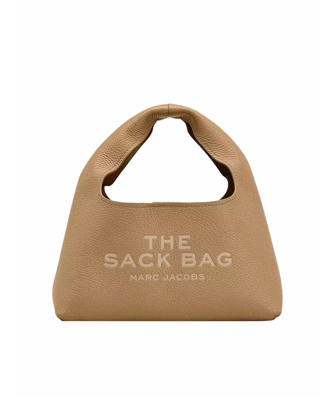 MARC JACOBS Бежевая кожаная сумка с короткими ручками, фото 1