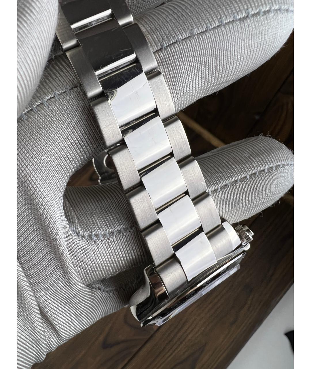 ROLEX Черные часы из белого золота, фото 9