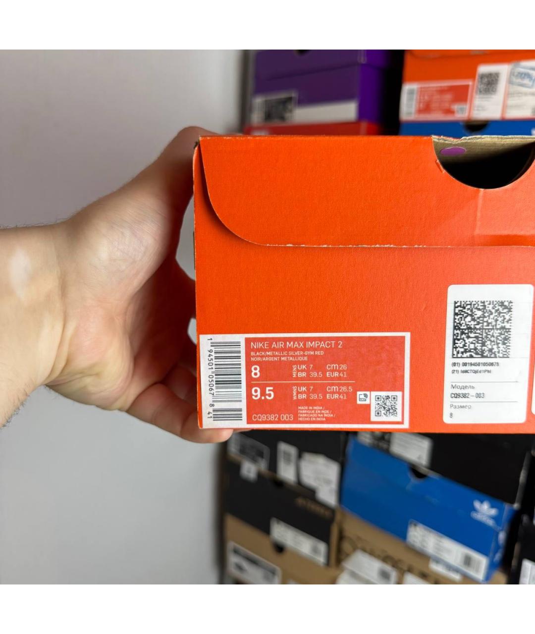 NIKE Красные низкие кроссовки / кеды, фото 8