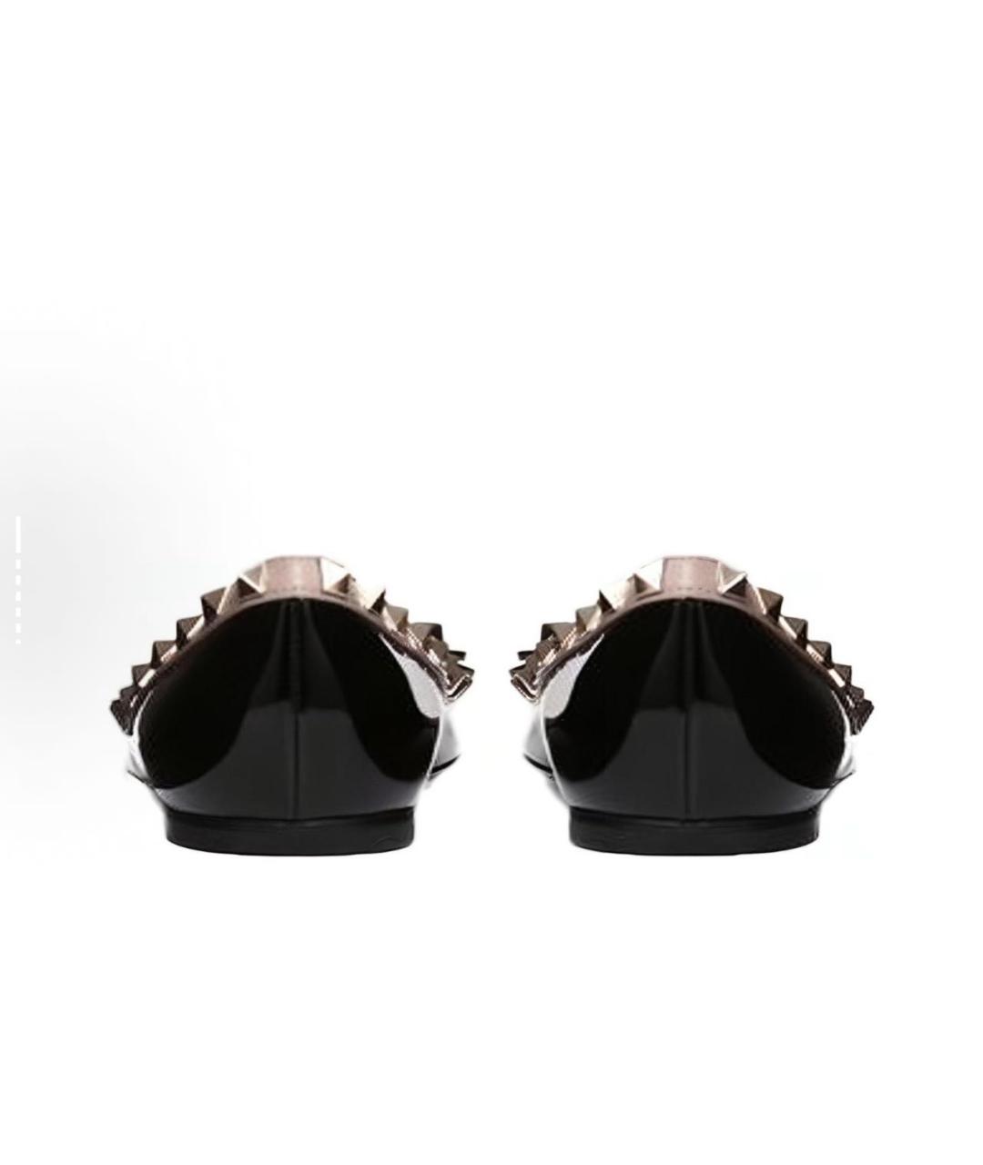 VALENTINO Черные балетки из лакированной кожи, фото 6