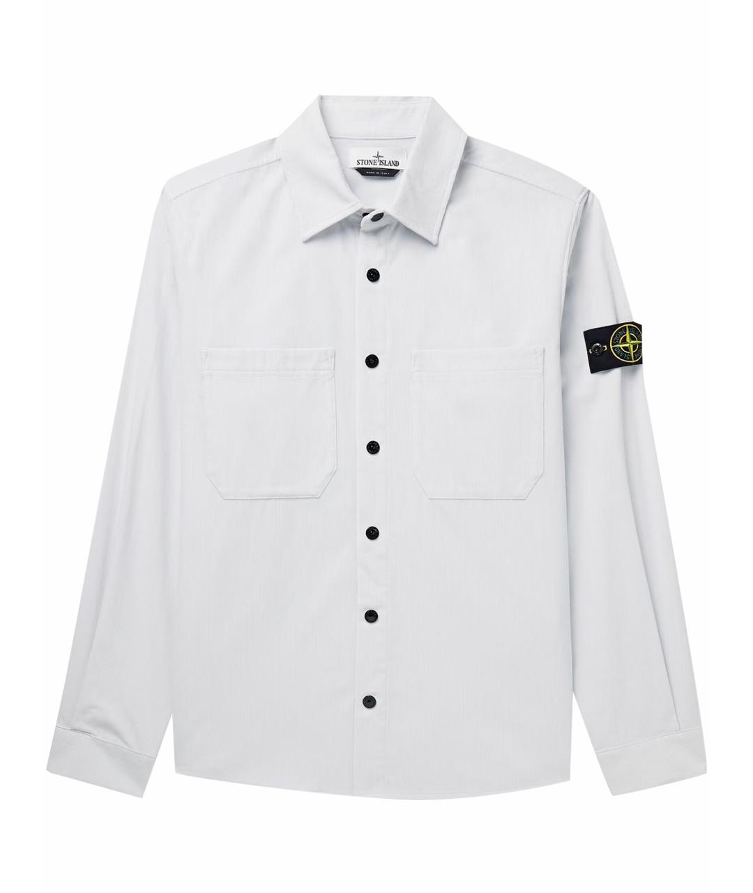 STONE ISLAND Голубая хлопковая кэжуал рубашка, фото 1