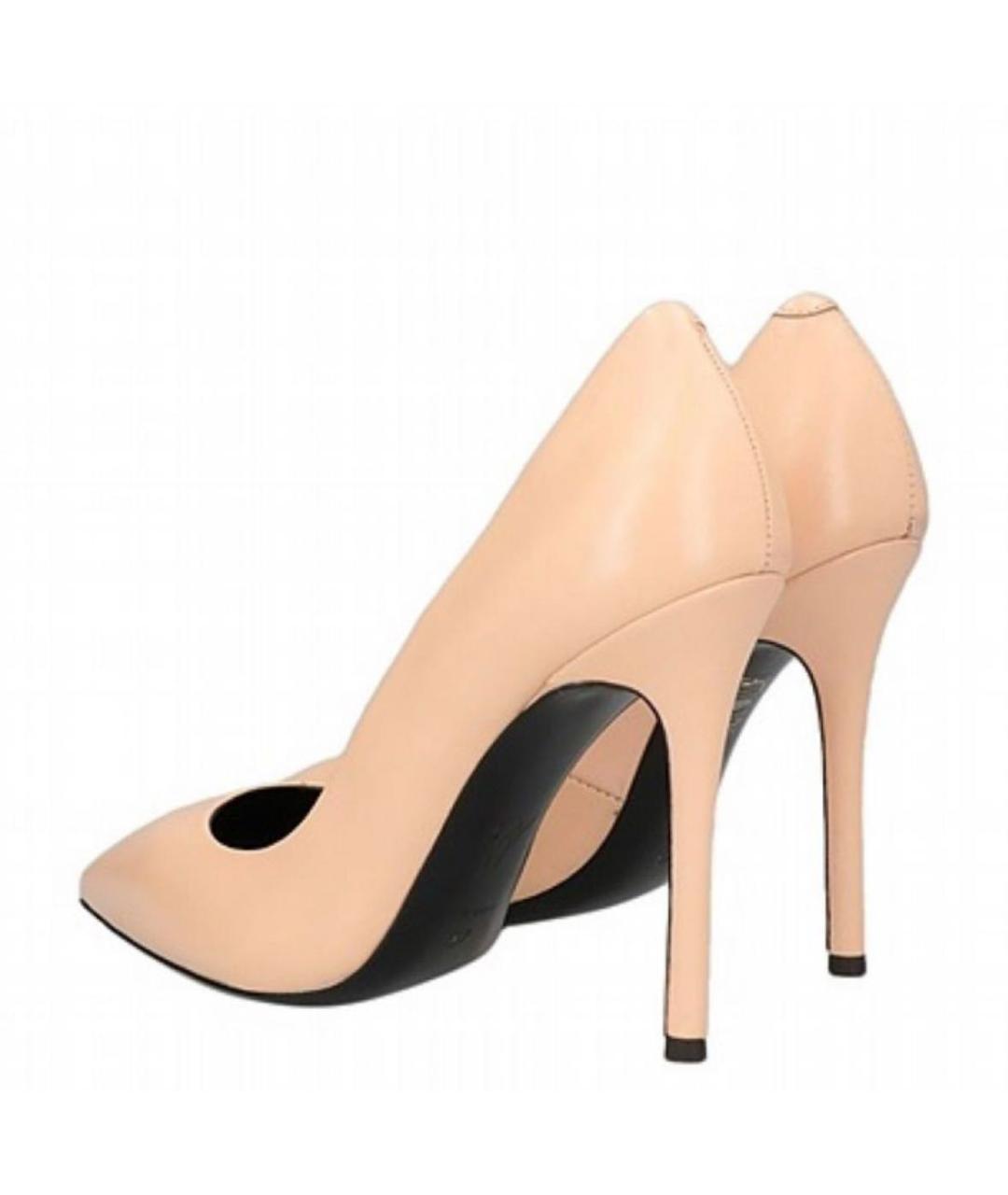 GIUSEPPE ZANOTTI DESIGN Бежевые кожаные туфли, фото 4