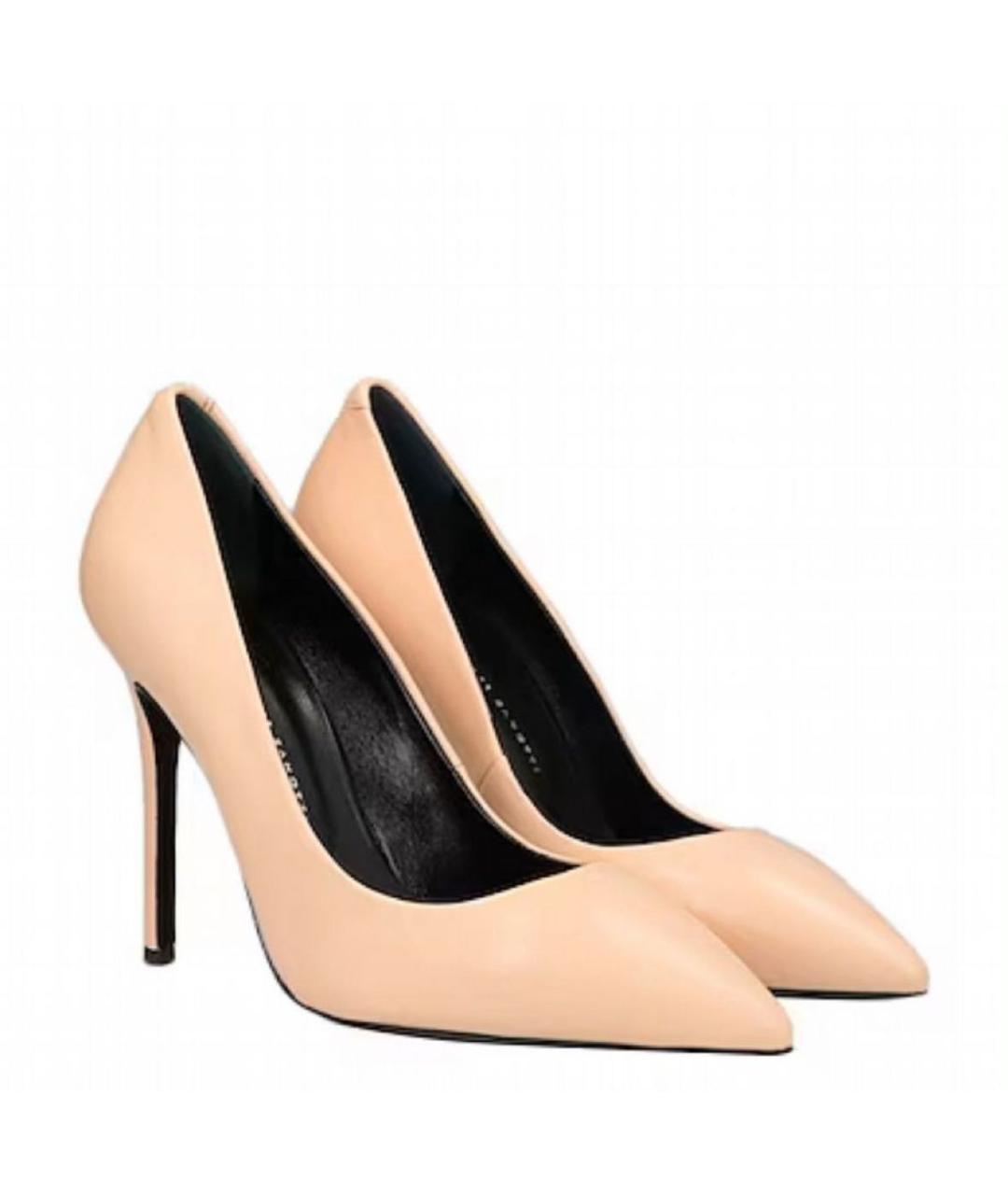 GIUSEPPE ZANOTTI DESIGN Бежевые кожаные туфли, фото 2