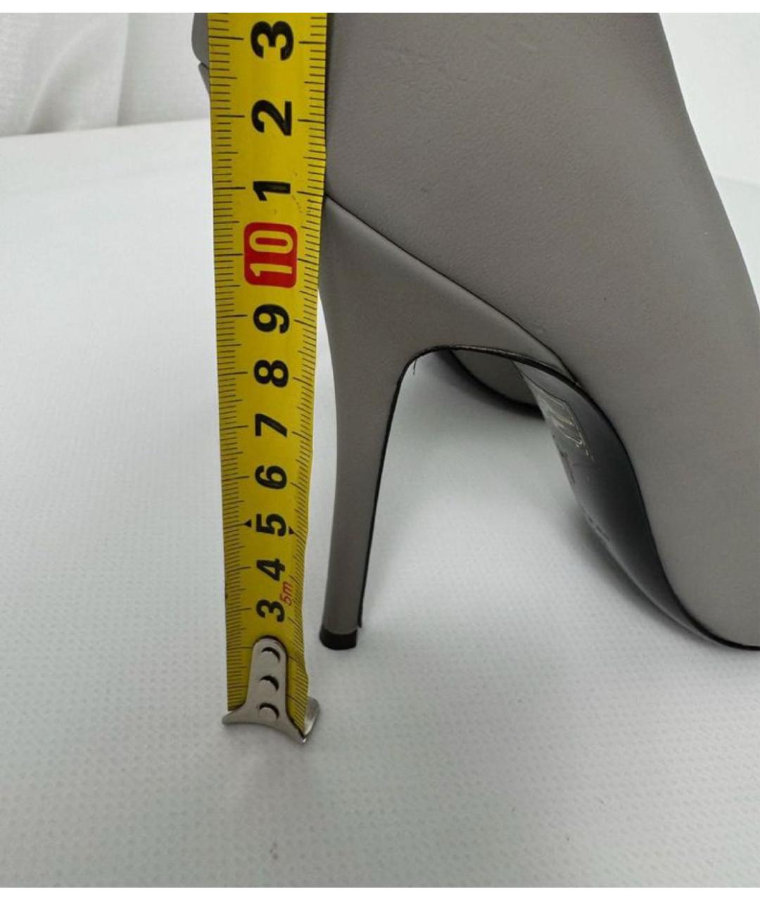 GIUSEPPE ZANOTTI DESIGN Серые кожаные туфли, фото 7