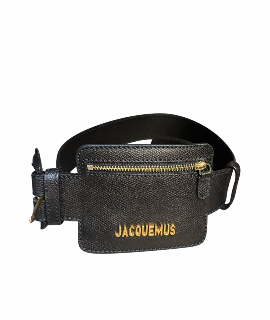 JACQUEMUS Черный ремень, фото 1