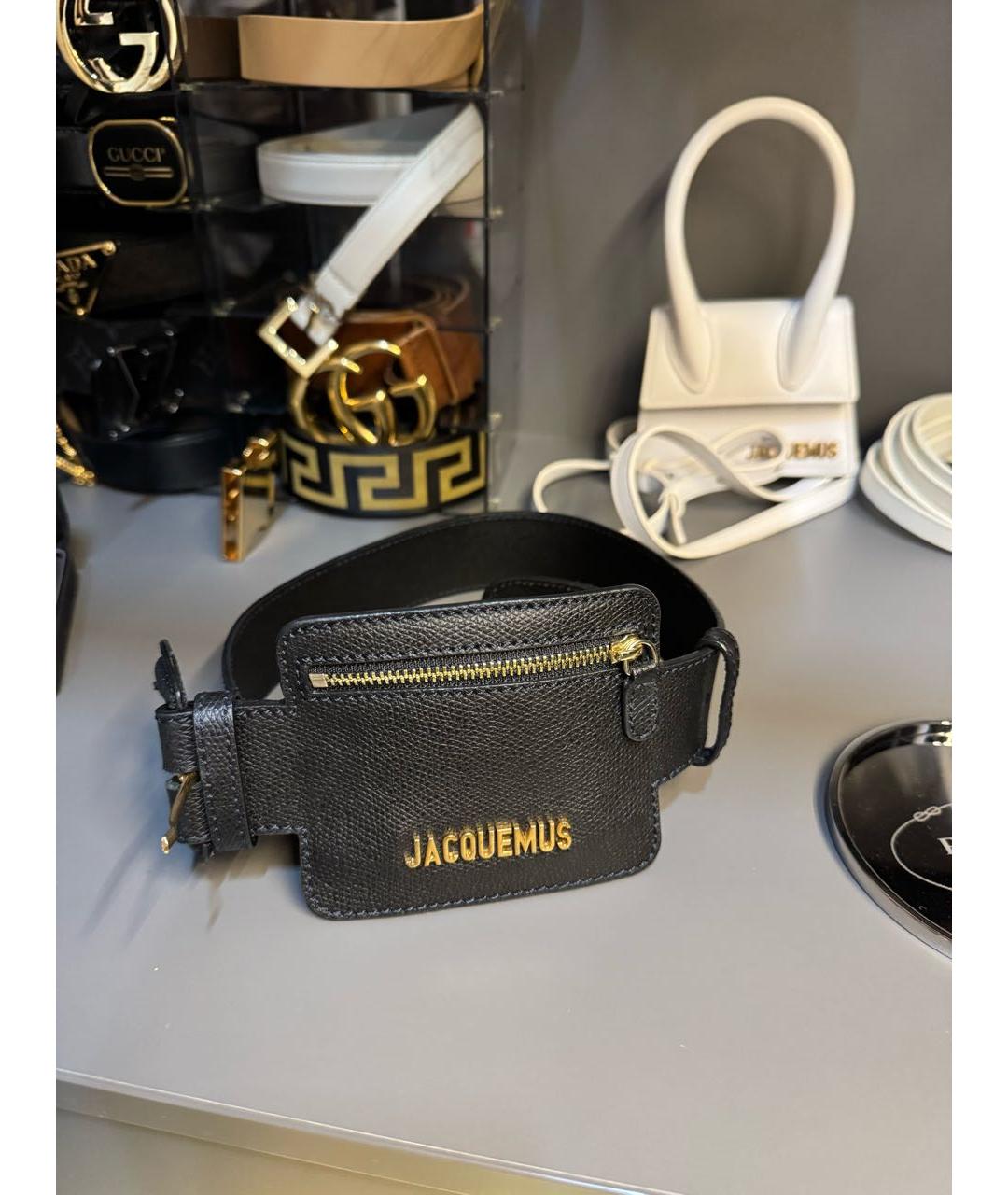 JACQUEMUS Черный ремень, фото 6