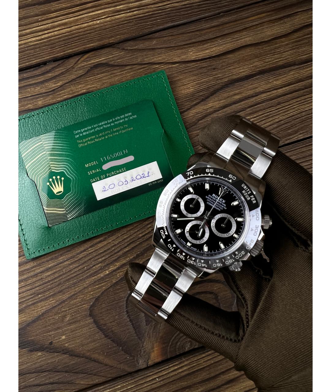 ROLEX Черные часы, фото 2