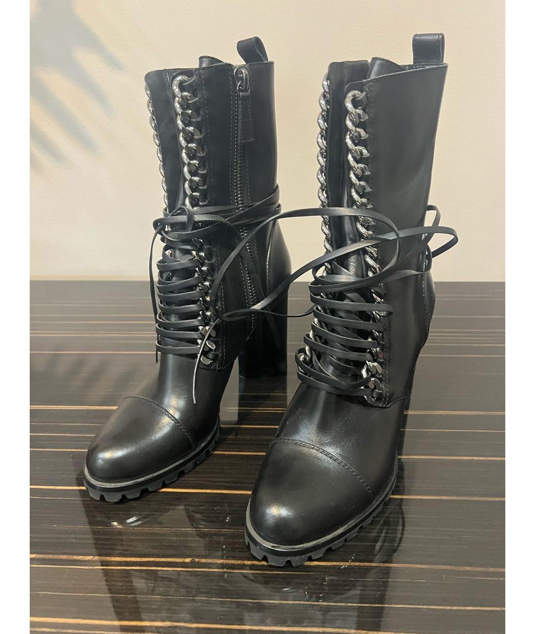 CASADEI Черные кожаные полусапоги, фото 2