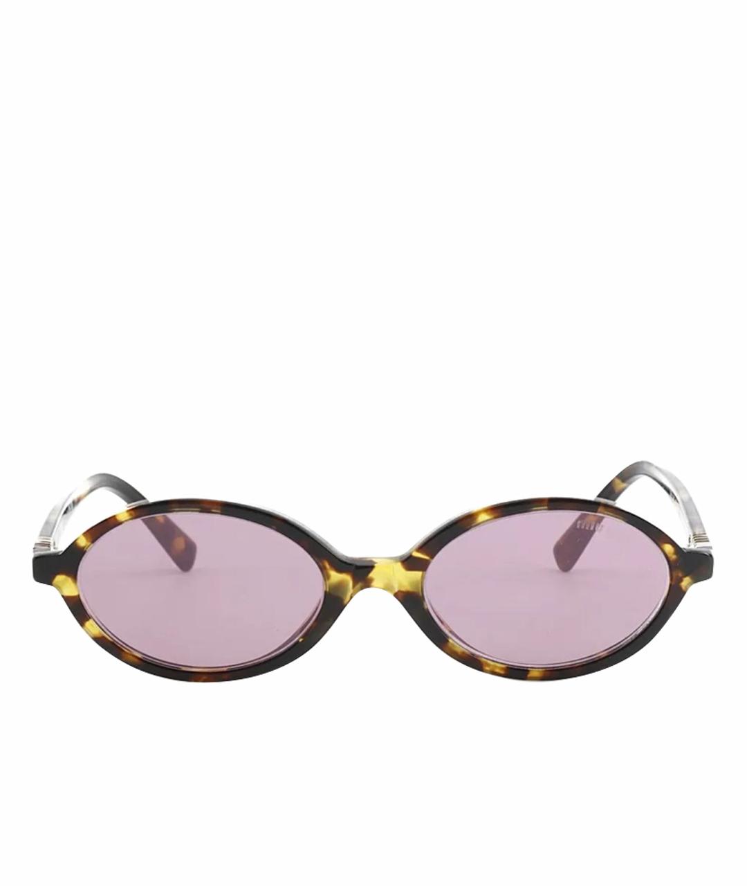 MIU MIU Розовые пластиковые солнцезащитные очки, фото 1