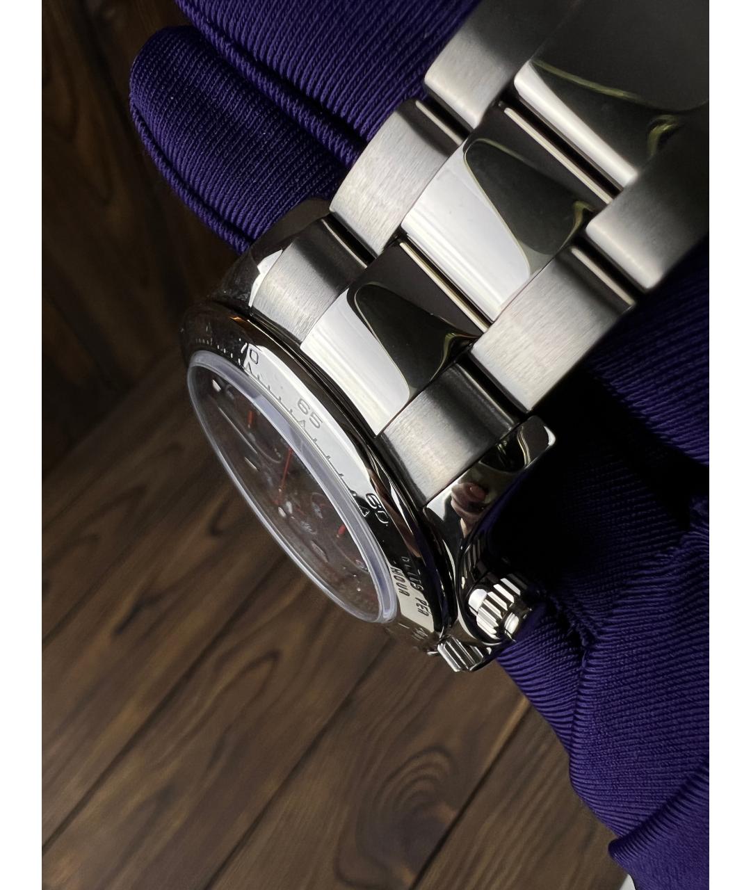 ROLEX Черные часы из белого золота, фото 5